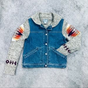 Pendleton Denim Jean Sweater Jacket